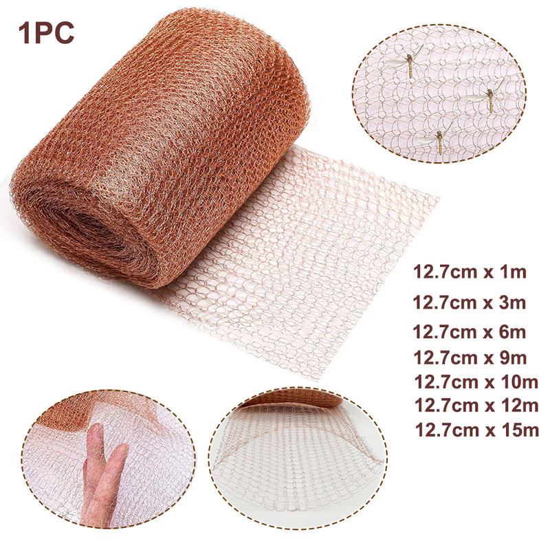 1-15M Pure Copper Mesh Anti Snail Copper Wire Filter Copper Mesh Decorative Garden Mesh Copper Mesh 