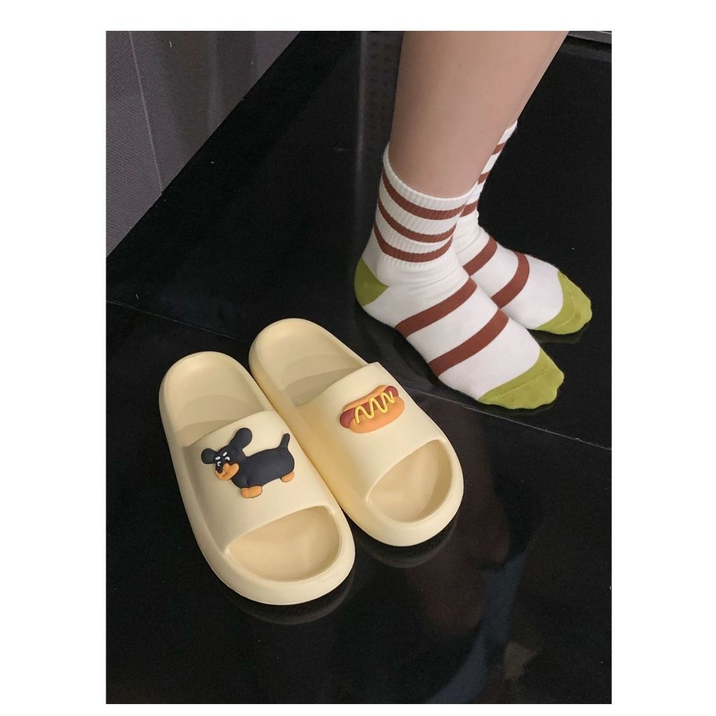 「จัดส่งในกรุงเทพฯ」 รองเท้าแตะ EVA ระงับกลิ่น ลายการ์ตูนลูกสุนัข ขนมปัง น่ารัก ใส่สบาย ไซซ์ 36-41 - รูปที่ 2