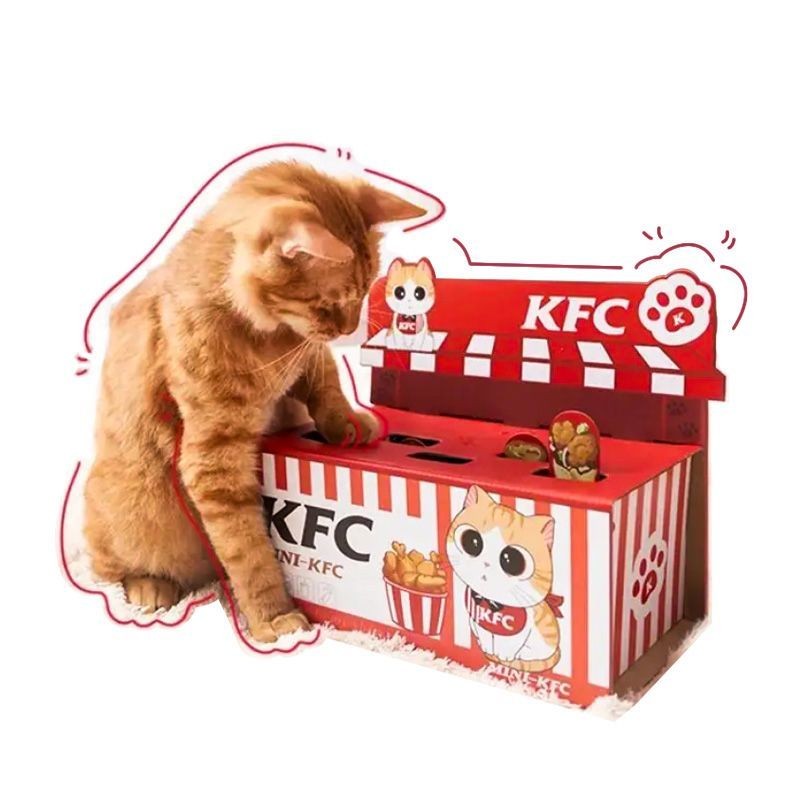 KFC ของเล่น KFC ของเล่น KFC ของเล่นแมว สนุก Cat Claw 3d น่ารัก ins Teasing Cat Stick Cat Gopher เครื