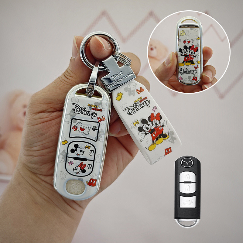 ปลอกกุญแจรถยนต์ Mazda3 mazda 6 cx4 cx5 cx3 cx30 Mazda2 2020 2023 2024 เคสกุญแจรถยนต์ เคสกุญแจรีโมทรถ