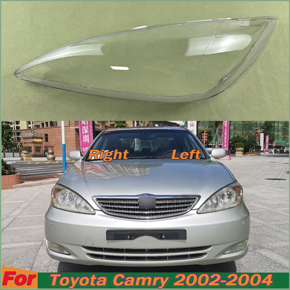 โปร่งใสโคมไฟ Shade ไฟหน้า Shell Plexiglass เปลี่ยน Original โคมไฟสําหรับ Toyota Camry 2002 2003 2004