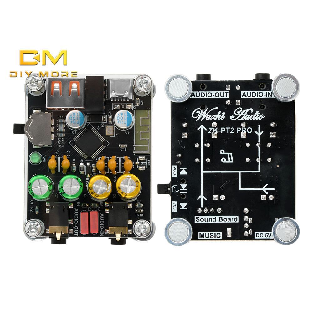 Diymore ZK-PT2-RPO แยก Zero Noise Fever แฟลชไดรฟ์ Usb Bt 5.1 ถอดรหัสบอร์ด Hifi Fever ถอดรหัสเครื่องข