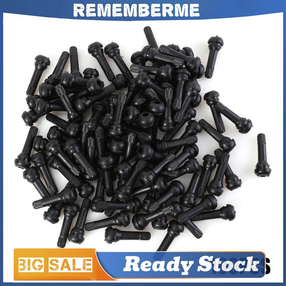 100 ชิ้น TR-414 Snap In ก้านวาล์วยาง TR414 Tyre วาล์วยางพร้อมหมวก