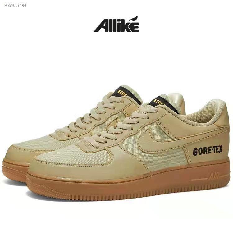 Nike Gore-Tex  Air Force 1 Low Cut Rubber Basketball Shoes For Men's Shoes high quality SneakersU ร