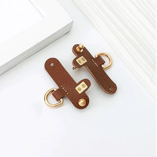 LONGCHAMP 1คู่กระเป๋าถือCrossbody Conversion Hang Transformationหัวเข็มขัดสําหรับLongchampขนาดเล็กPunch-ฟรีของแท้หนังสายคล้องไหล่หัวเข็มขัด