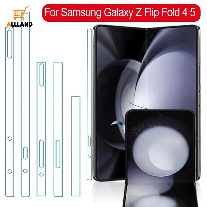 สําหรับ Samsung Galaxy Z Series ขอบโทรศัพท์ ป้องกันรอยขีดข่วน กันรอยขีดข่วน ฟิล์มป้องกัน TPU ใส มองไม่เห็น กรอบสมาร์ทโฟน ฟิล์มกันฝุ่น