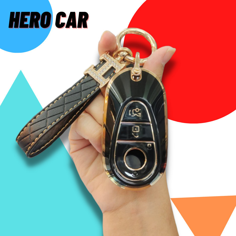 Mercedes Benz ปลอกหุ้มกุญแจรถยนต์​ TPU เคสกุญแจรถยนต์ ซองกุญแจรถยน์ TPU แบบหุ้มเต็มปลอกหุ้มกุญแจรถยน
