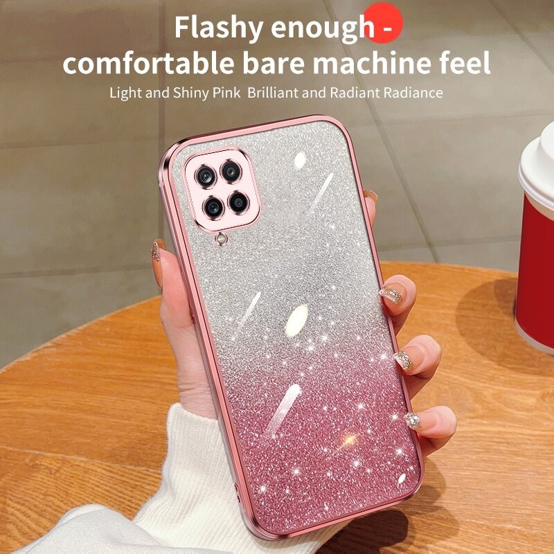 เคส Samsung M33 SM-M336B SM-M336B/DS SM-M336BU SM-M336BU/DS SM-M336K Shiny Chameleon Transparent Sof