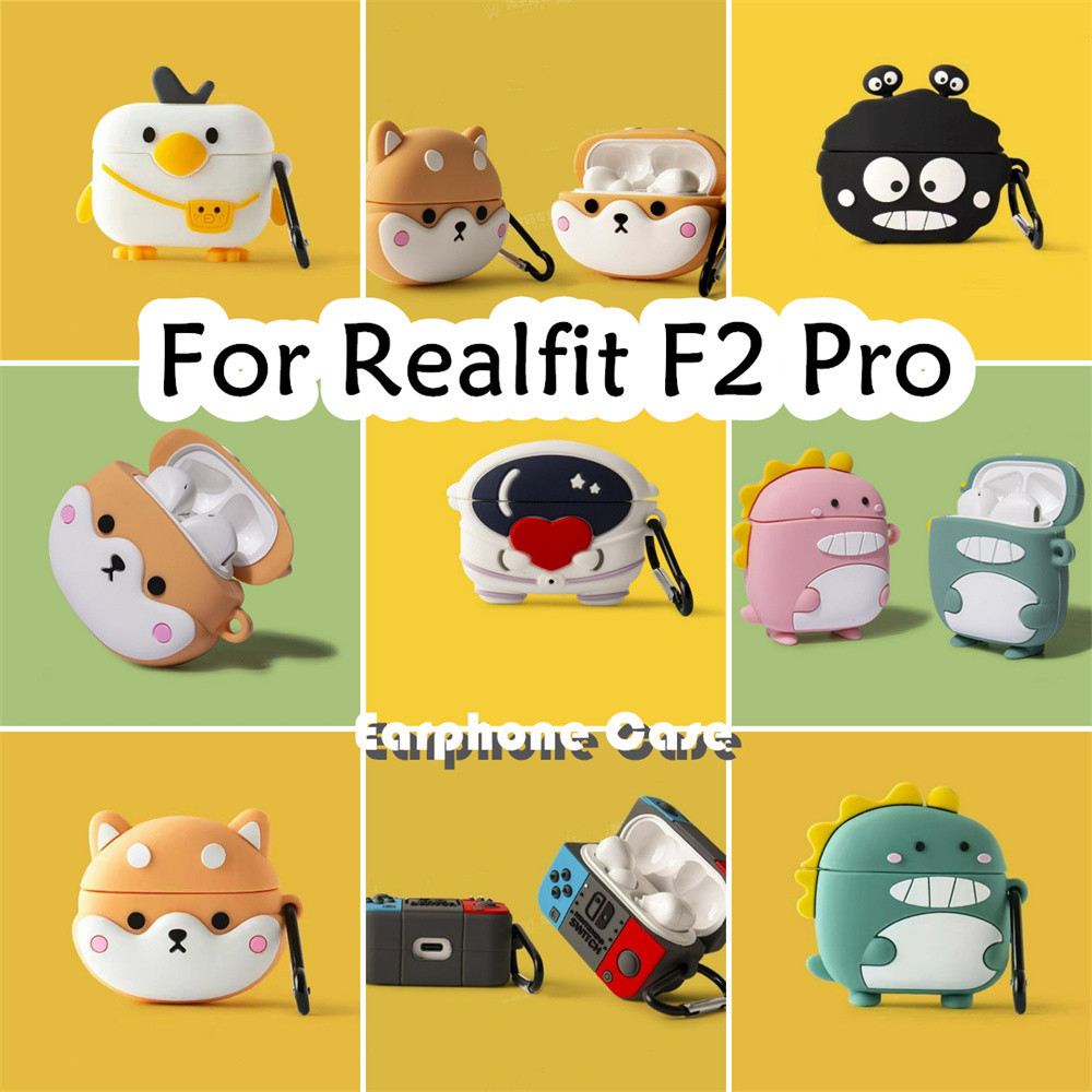 พร้อมส่ง!นําไปใช้กับ Realfit F2 Pro เคส Case เคสหูฟัง การ์ตูนนวัตกรรม ซิลิโคนนุ่ม เคส เคสหูฟัง
