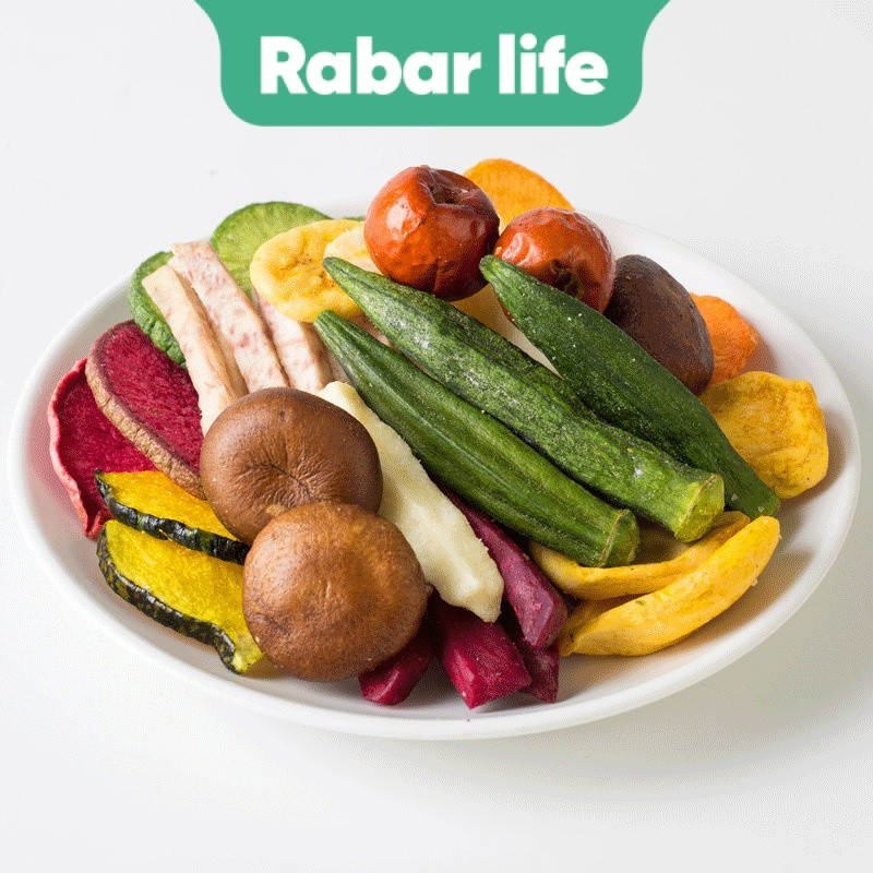 [Rabar Life] ผลไม้อบแห้ง ผักอบแห้ง 9 ชนิด