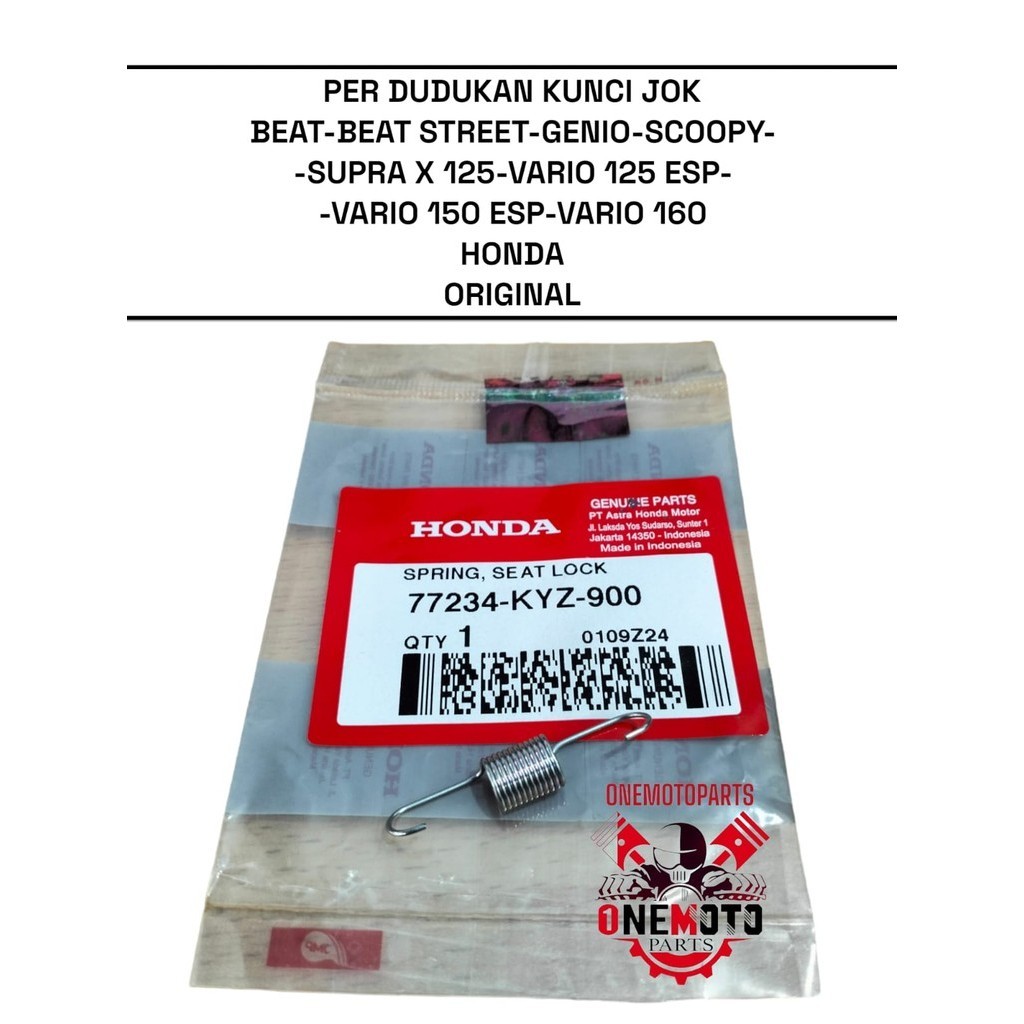 ต้นฉบับ BEAT STREET GENIO SCOOPY SUPRA X 125 HONDA ที่นั่งล็อค MOUNTING SPRING 77234-KYZ-900