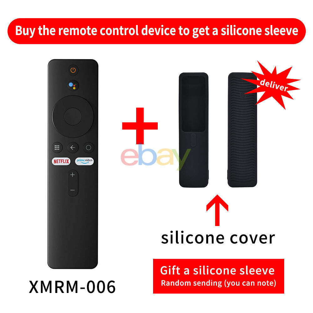 ใหม่ XMRM-006 สําหรับ Xiaomi TV Stick MI Box S 4K รีโมทควบคุมด้วยเสียง บลูทูธ พร้อมฝาปิด