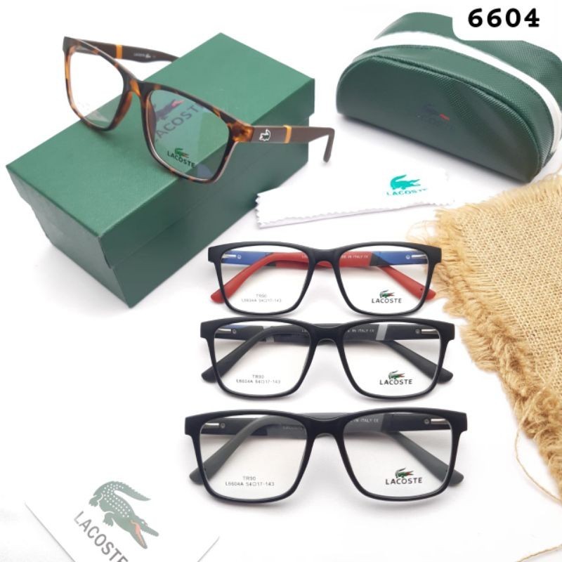 ใหม่ Lacoste 6604 แว่นตา / แว่นตาลบ / แว่นตาลบ สําหรับผู้ชาย ผู้หญิง