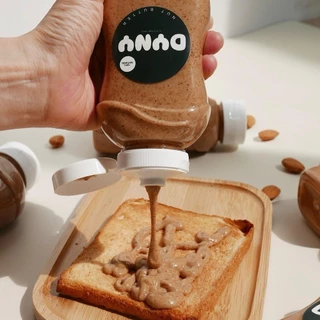 DyNy Almond butter เนยถั่วแอลมอนด์ 100% ไม่ได้ใส่น้ำตาล ไม่ได้ใส่น้ำมันเพิ่ม