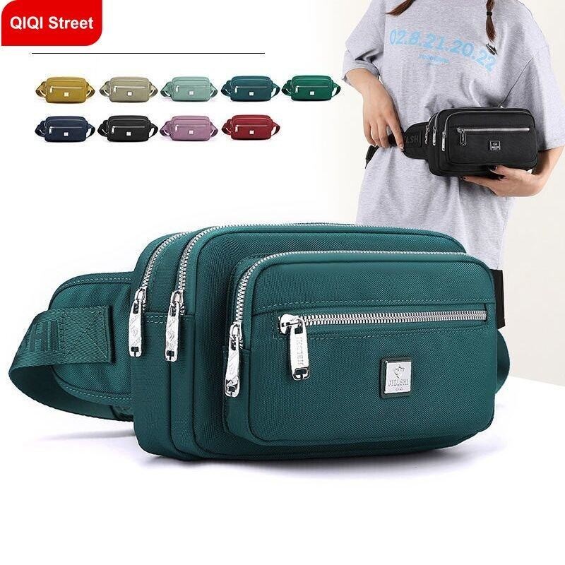 กระเป๋าคาดอก ผ้าออกซ์ฟอร์ด ใส่โทรศัพท์มือถือได้ มีหลายชั้น ขนาดใหญ่ สไตล์สปอร์ต แฟชั่นสําหรับสตรี 2022