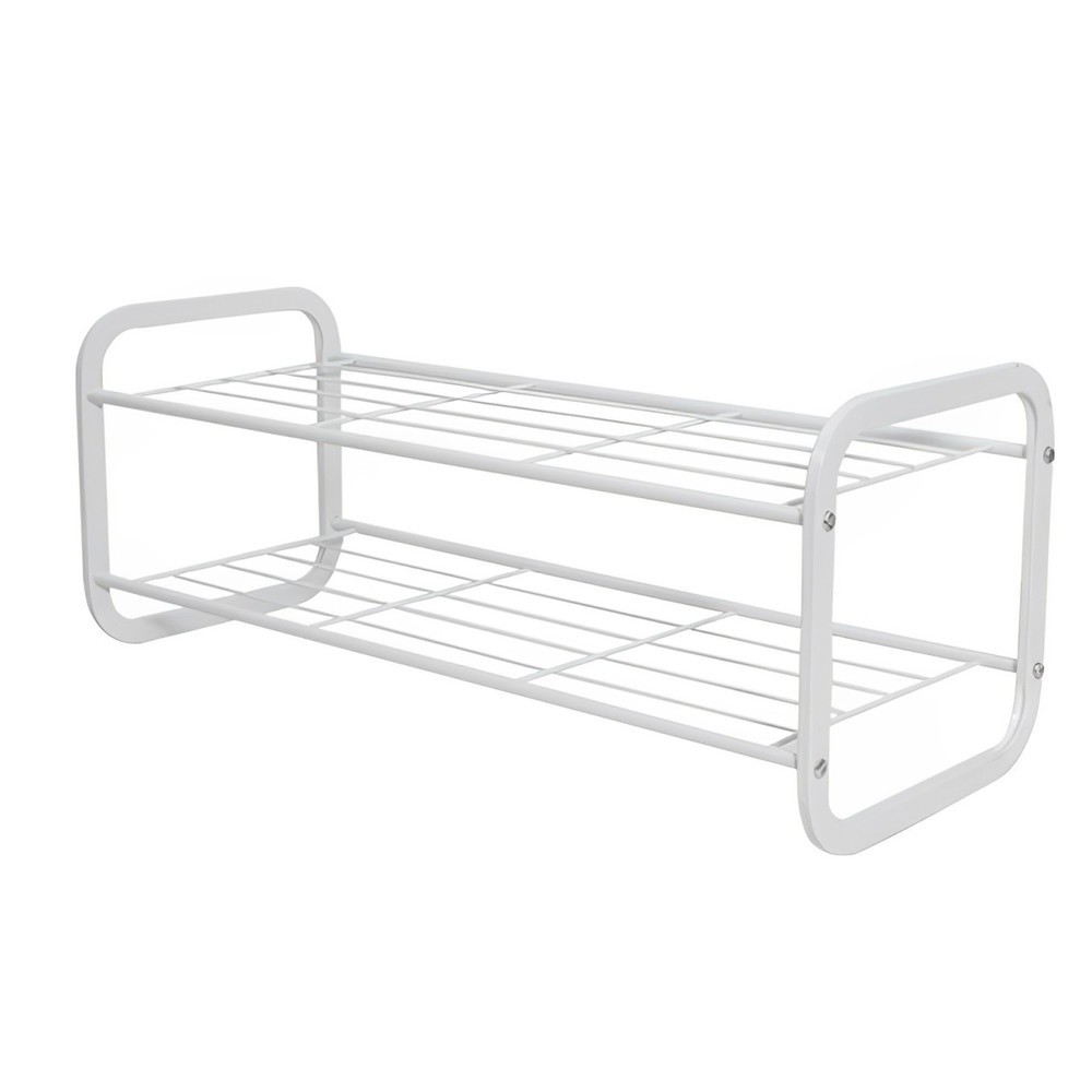 Shopping Idea HAWDD ชั้นวางรองเท้า 2 ชั้น 2SR01 W70xL27xH27.7cm สีขาว ฮิตติดเทรน