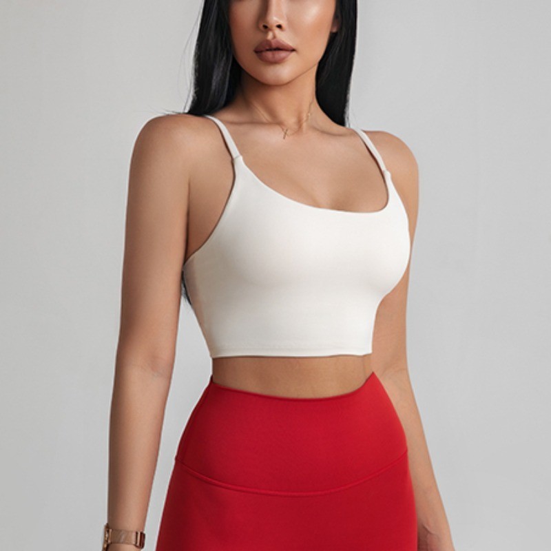 【LASYYOGA 】(Lycra)สปอร์ตบรา สีนู้ด สําหรับผู้หญิง ใส่เล่นโยคะ วิ่ง