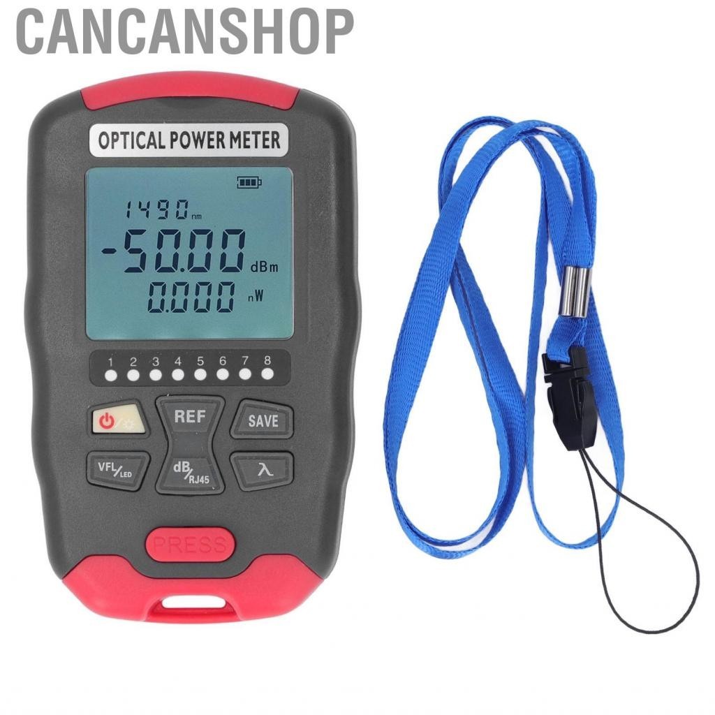 Cancanshop Optical Fiber Power Meter Red Light Source Optic Tester with LED Communication Engineering