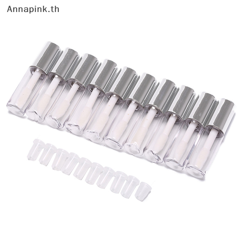 Annapink.th 10 ชิ้น 1.2 มล. ลิปกลอสเปล่า หลอด ลิปบาล์ม ลิป เครื่องสําอาง คอนเทนเนอร์ EN