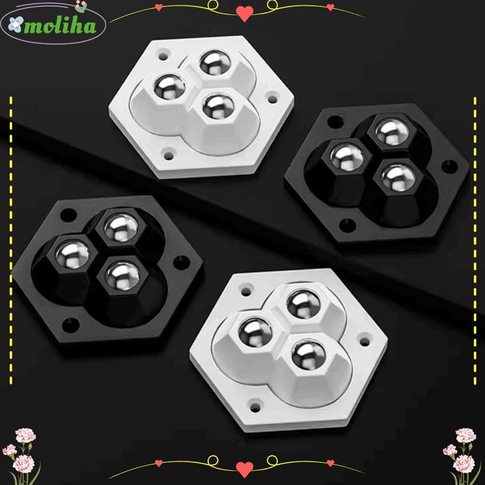 Moliha ลูกล้อเฟอร์นิเจอร์ เสียงเงียบ ทนทาน 360 องศา° อุปกรณ์เสริมเฟอร์นิเจอร์ แบบหมุนได้
