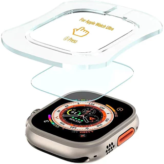 ฟิล์มกระจกนิรภัย กันรอยหน้าจอ HD แบบอัตโนมัติ สําหรับ Apple Watch Ultra 49 มม. iWatch Ultra 49 มม.