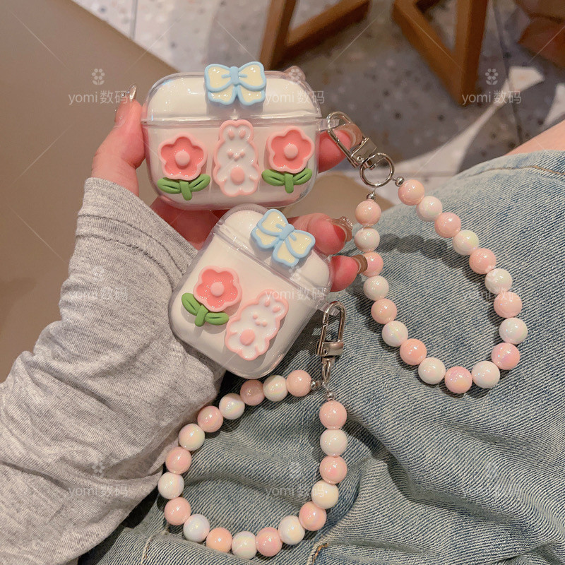 【พร้อมส่ง】เคสซิลิโคนใส ลายดอกทิวลิป 3D สําหรับ Edifier W220T W320TN X2S X3 X3 Lite TWS1 PRO2 W100T