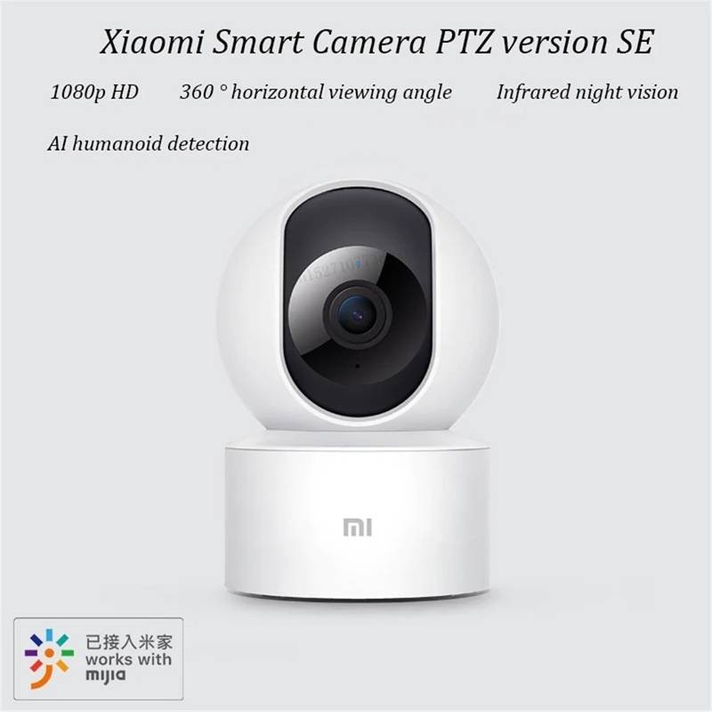 จับภาพได้ดี Xiaomi Mi Camera SE PTZ Version 360° 1080P  เสี่ยวหมี่ กล้องวงจรปิด หมุนได้ 360° 2Kจอภาพ Xiaomi