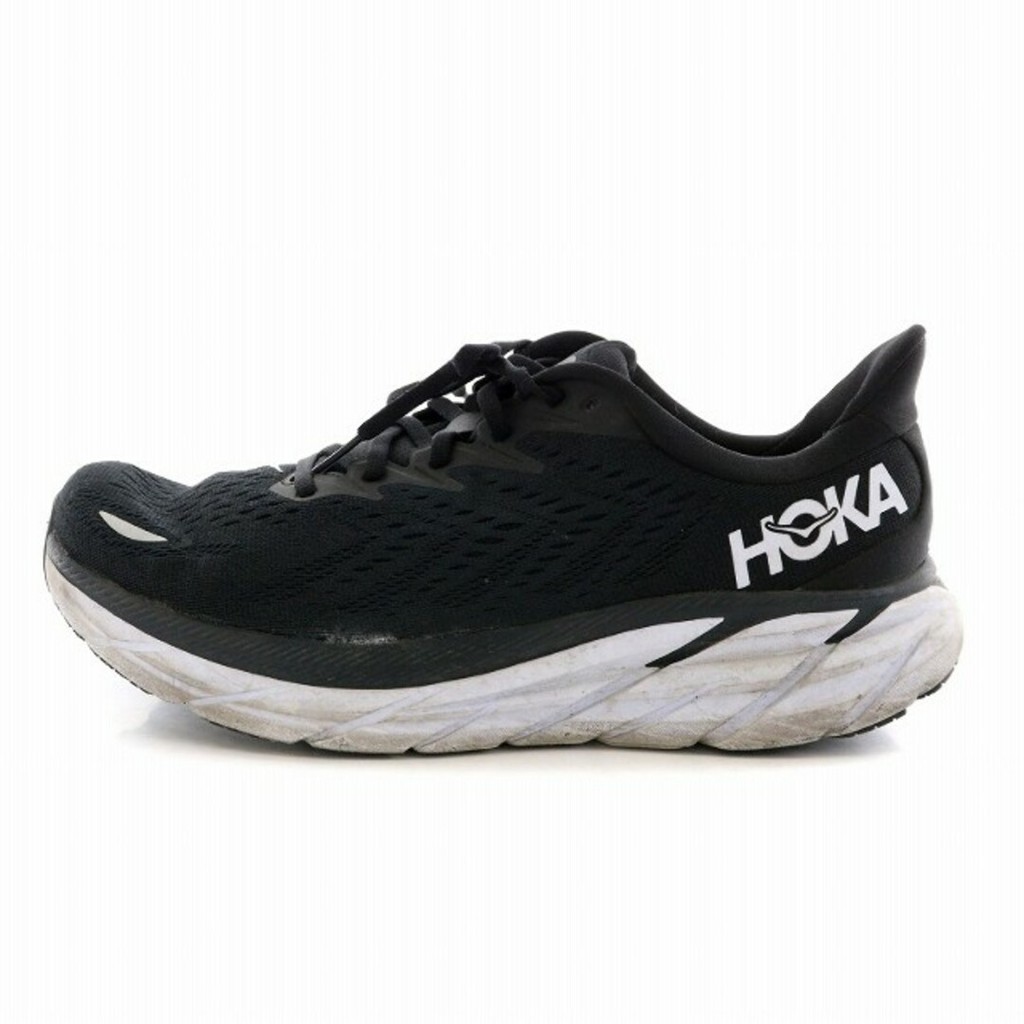 Hoka ONE ONE รองเท้าผ้าใบ รองเท้าวิ่ง 27.0 ซม. สีดํา ส่งตรงจากญี่ปุ่น มือสอง
