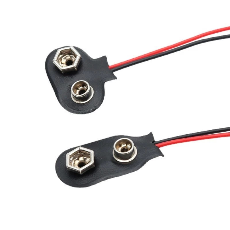 สายเคเบิ้ลเชื่อมต่อแบตเตอรี่ 9V รูปตัว T 9V ยาว 15 ซม. 9V
