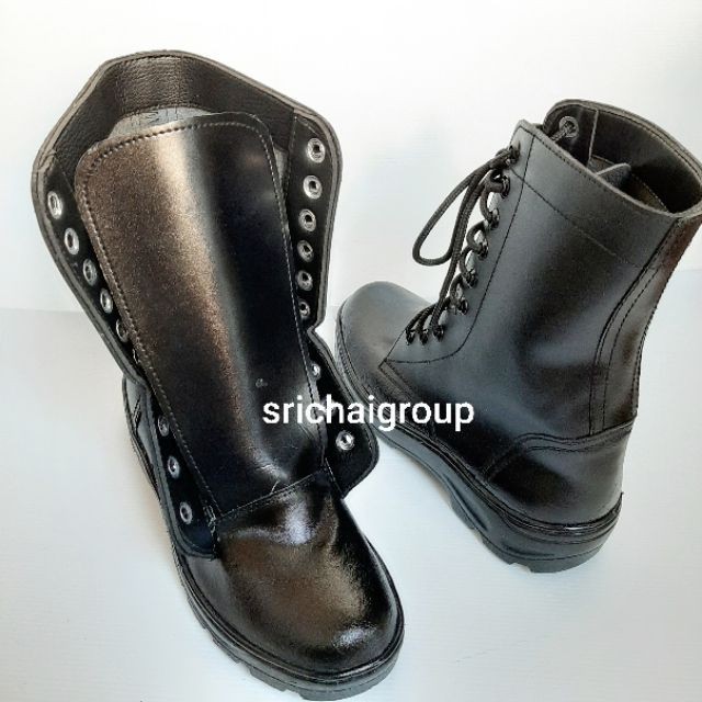 รองเท้าขัดมัน Srichaishoes รุ่น CBS คอมแบท หนังวัวแท้