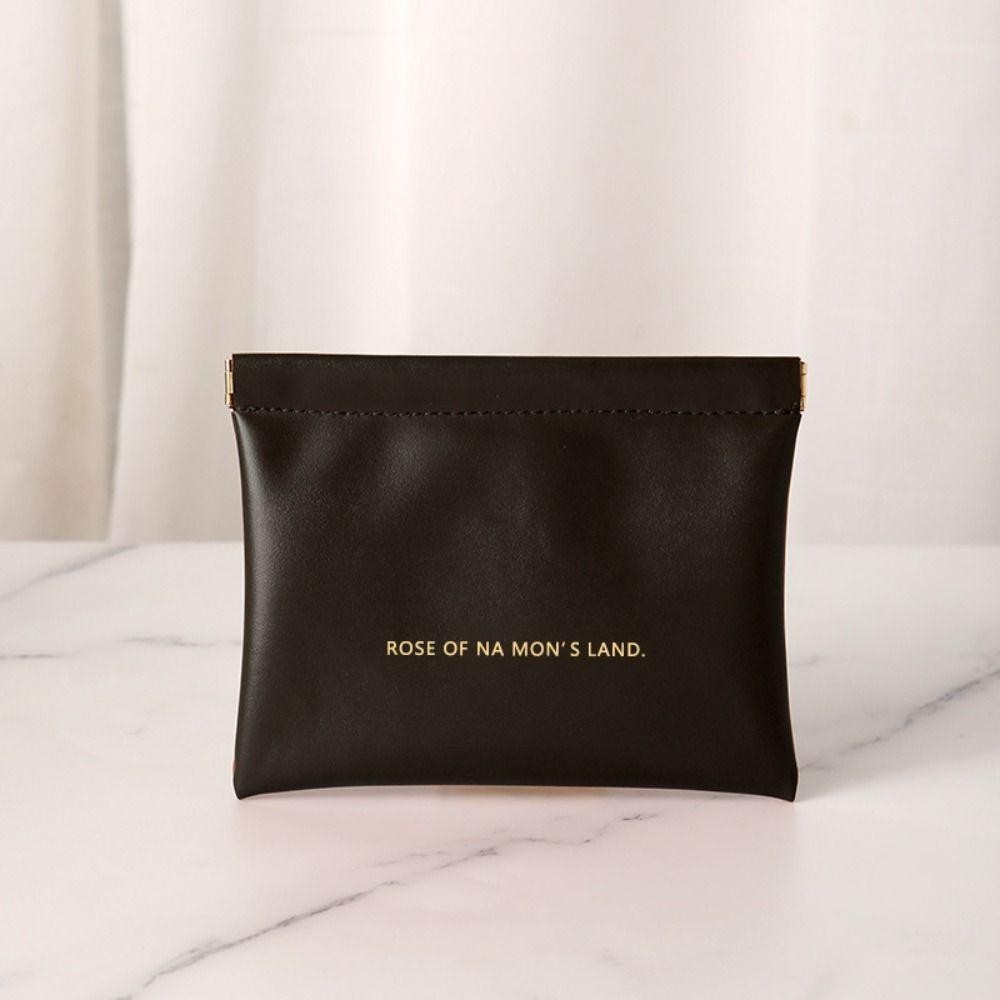 Mh กระเป๋าจัดระเบียบเครื่องสําอาง,กระเป๋าแต่งหน้าลิปสติกเรียบง่ายแบบพกพา,แฟชั่น PU Mini Travel Key กระเป๋าใบเล็กสําหรับผู้หญิงสาว - รูปที่ 3