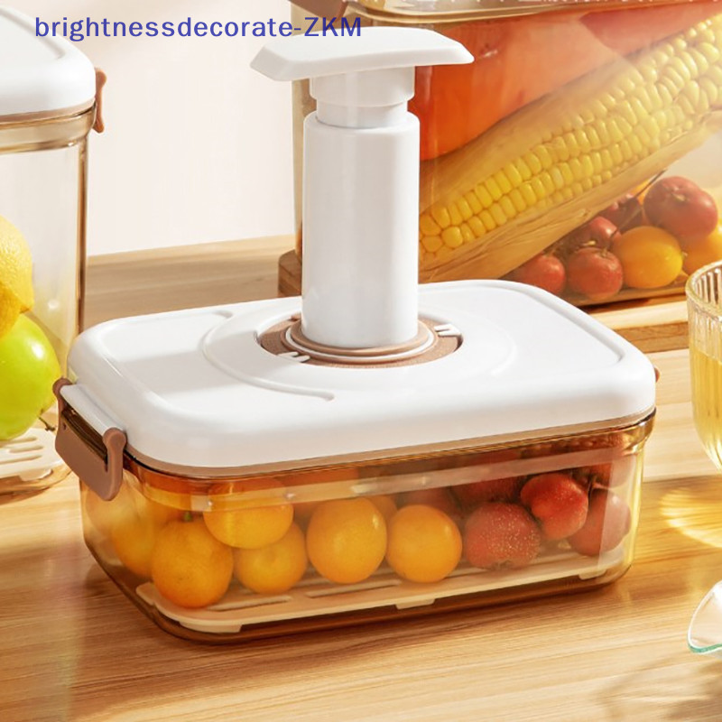[Brightdecorate] กล่องเก็บของสูญญากาศ แบบใส จุของได้เยอะ สําหรับห้องครัว