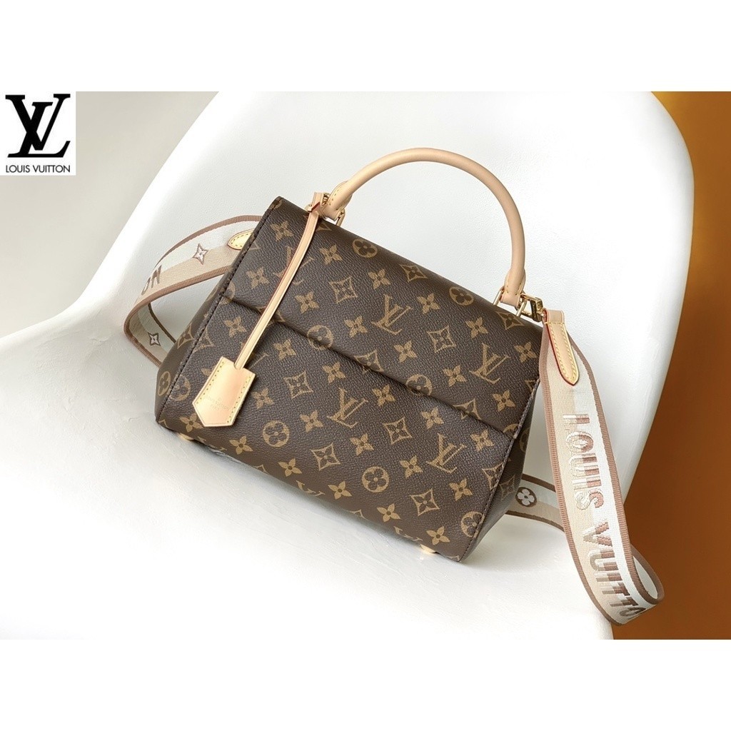 หลุยส์วิตตอง Louis Vuitton กระเป๋าถือ lv รุ่น m46372 cluny bb ทำจากผ้าใบโมโนแกรมคลาสสิกและกระเป๋าสะพายไหล่ 6bmh