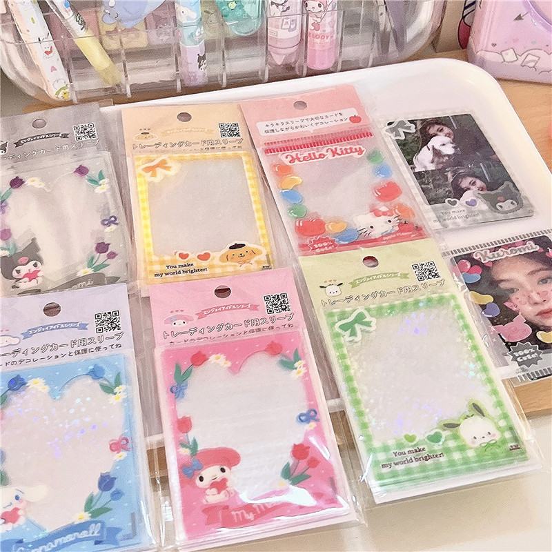 20 ชิ้น / เซต ปลอกการ์ด Sanrio 3 นิ้ว ฟิล์มการ์ด โฟโต้การ์ด ป้องกัน ตกแต่ง