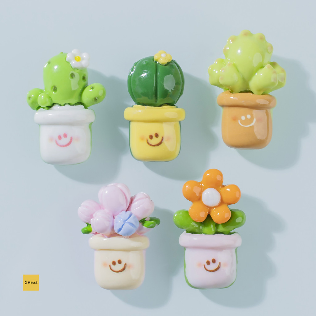 [3 #] สติกเกอร์ รูปดอกไม้ ต้นบอนไซ กระบองเพชรจําลอง แฮนด์เมด diy อุปกรณ์เสริม สําหรับตกแต่งรองเท้า แก้วน้ํา ผม รองเท้า ZQ