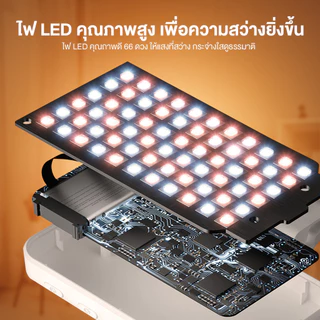 ไฟเซลฟี่ ไฟเติม LED แบบคลิปออน อุณหภูมิสี 3 สี และความสว่างปรับได้ 5 ระดับ ขนาดเล็กพกพาสะดวก