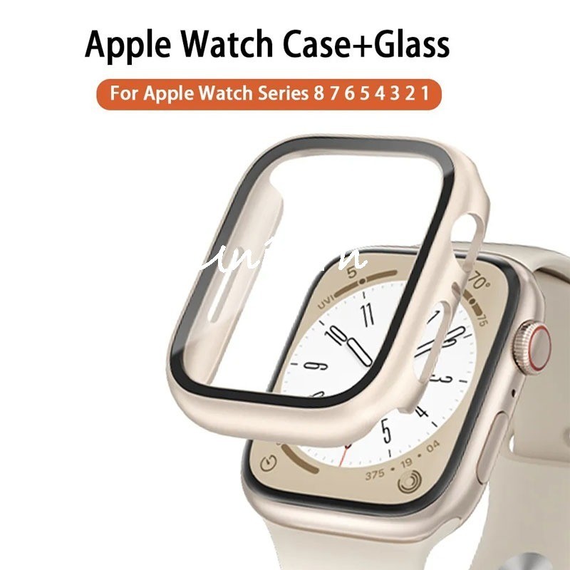 กระจก และเคส สําหรับ Apple Watch 8 7 45 มม. 44 มม. 41 มม. 40 มม. 49 มม. สําหรับ iwatch Series 3 4 5 6 SE 7 8
