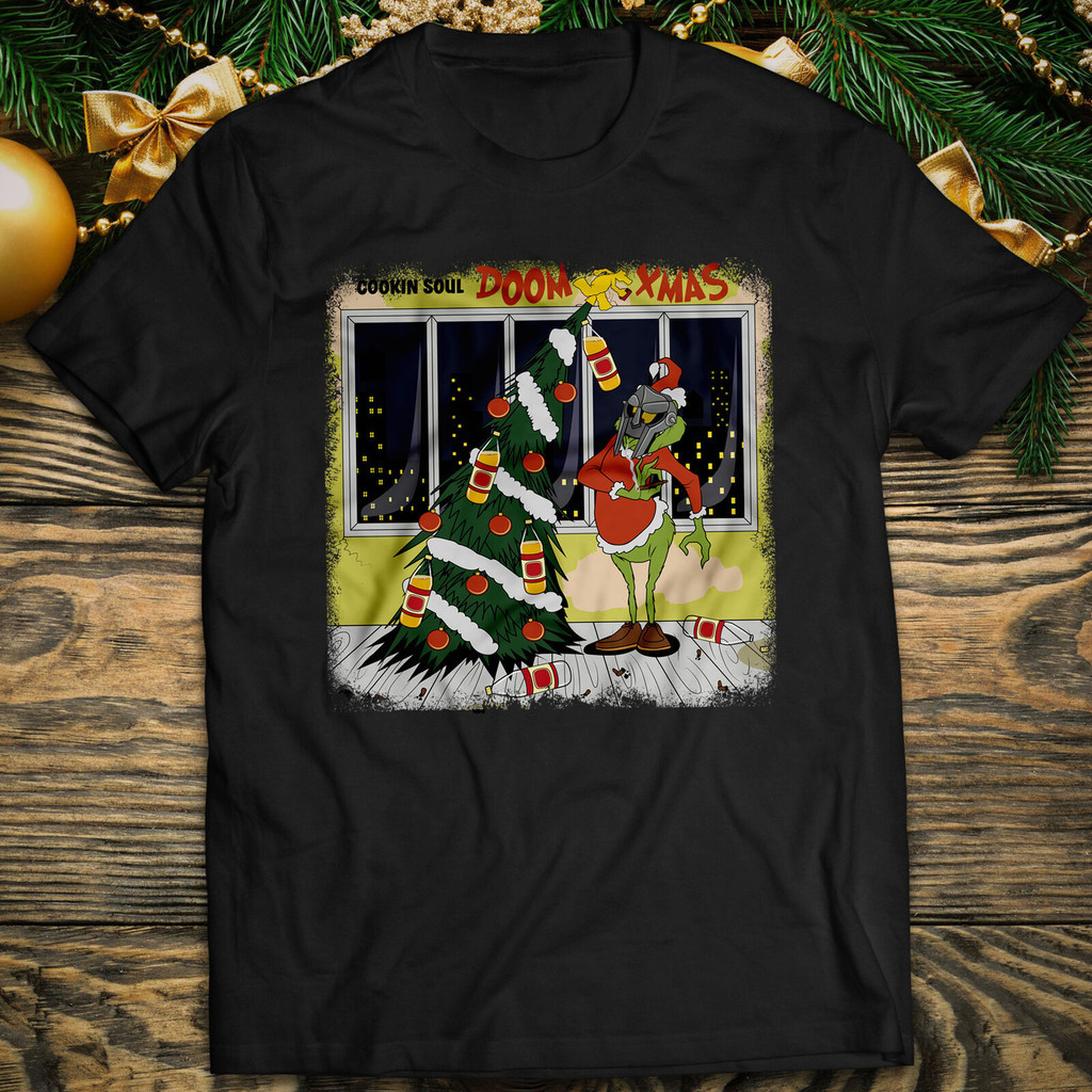 Vintage Doom Xmas Shirt Cookin Soul Mf Doom Unisex Rock Tee