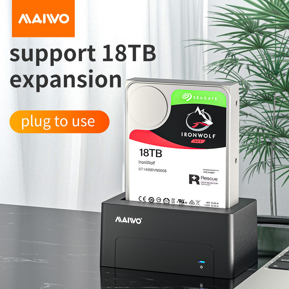 Maiwo แท่นวาง HDD รองรับ HDD 18TB