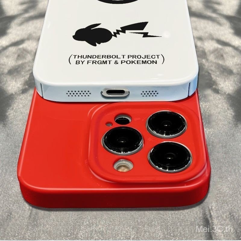 เคสโทรศัพท์มือถือแบบแข็ง ลายโปเกม่อน ปิกาจู สําหรับ iPhone15 TW3A - รูปที่ 3