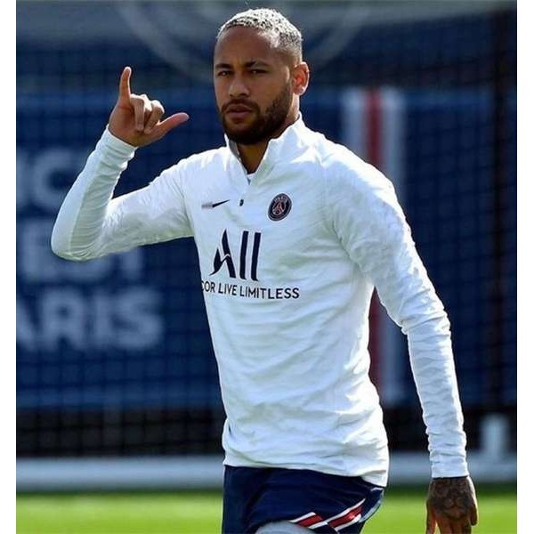 เสื้อกีฬาแขนยาว มีซิป แบบแห้งเร็ว ลาย Paris Saint Germain แฟชั่นฤดูใบไม้ร่วง สําหรับผู้ชาย Neymar Jerseyfbthree02.th20240407094747