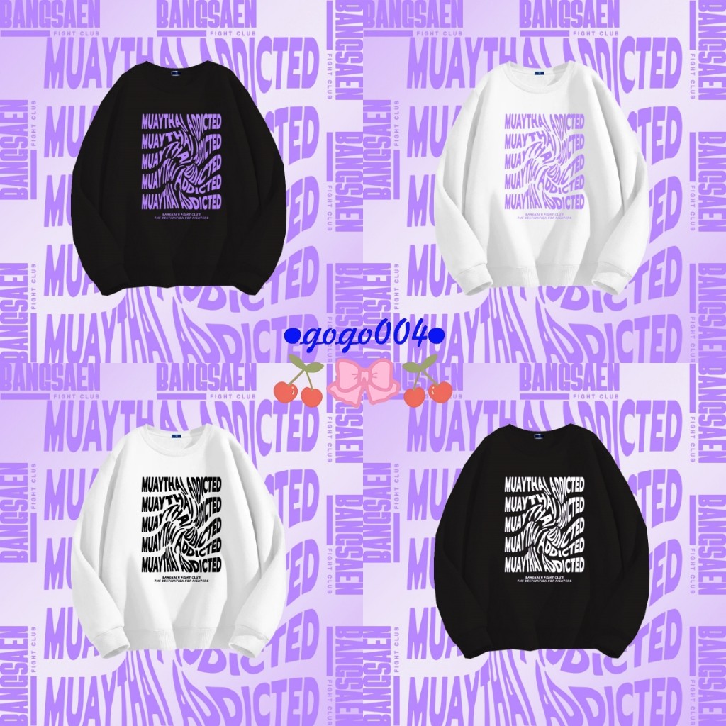 Bangsaen fight club Hoodie&Sweatshirt เสื้อสเวตเชิ้ตแขนยาวพิมพ์ลายคอตตอน ไม่หด ไม่ยับ M-3XL#BFC03