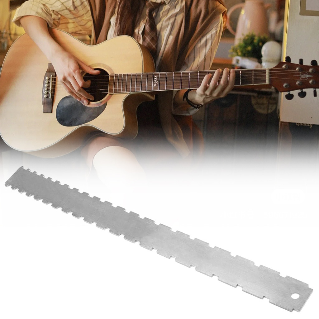 BrighthorGuitar Neck Fingerboard Fretsมีดขอบไม้บรรทัดความแม่นยําสูงแนวนอนคอCurveature Gapวัด