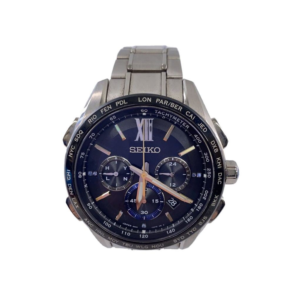 Seiko(ไซโก) SEIKO Mens Watch Solar Analog Titanium GRY Direct from Japan Secondhand