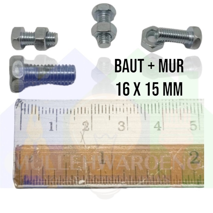 6 X 15 น็อตโบลต์ / M6 X 15 GALVANIZED โบลต์แหวน / BMP M6 X 15