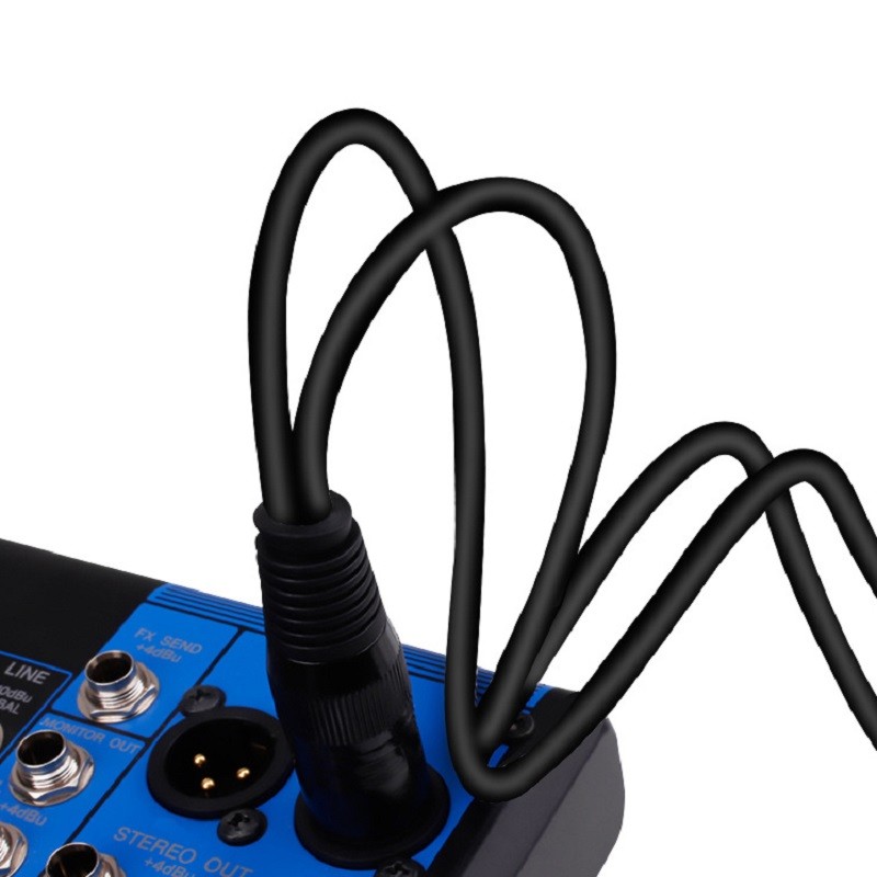3pin XLR หญิงแจ็ค Dual 2 ปลั๊กชาย Y SPLITTER สาย Adaptor 1 FT สายไฟ