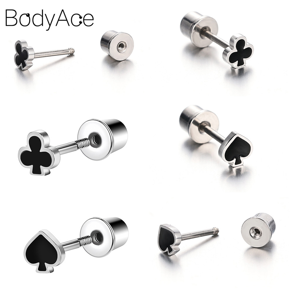 Bodyace 1 Pc สแตนเลสสตีล Lip Piercing Lobe รูปที่ 8