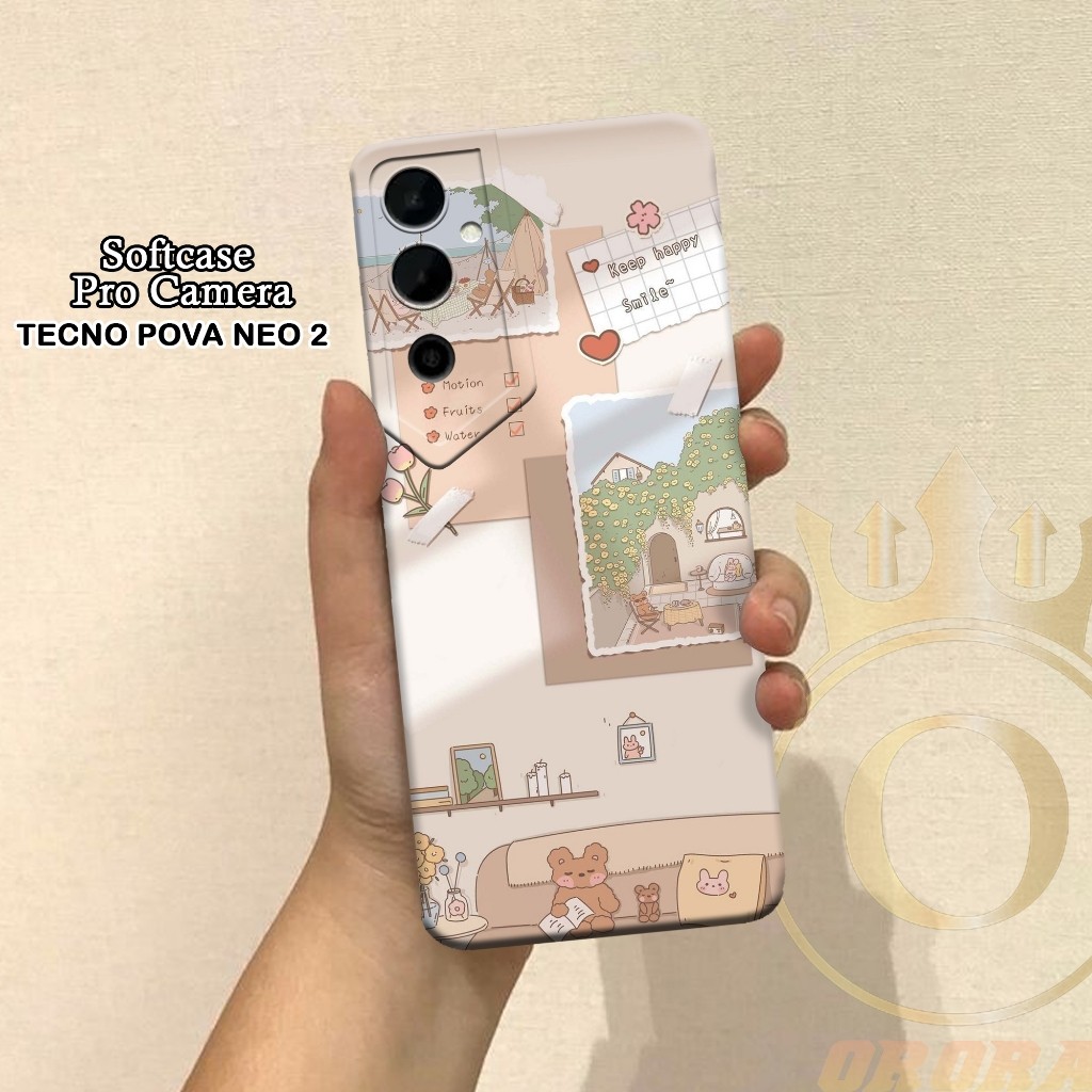 Softcase Tecno Pova Neo 2 - ORORA - Casing Tecno Pova Neo 2 - Motif case Aesthetic - Tecno - Softcas