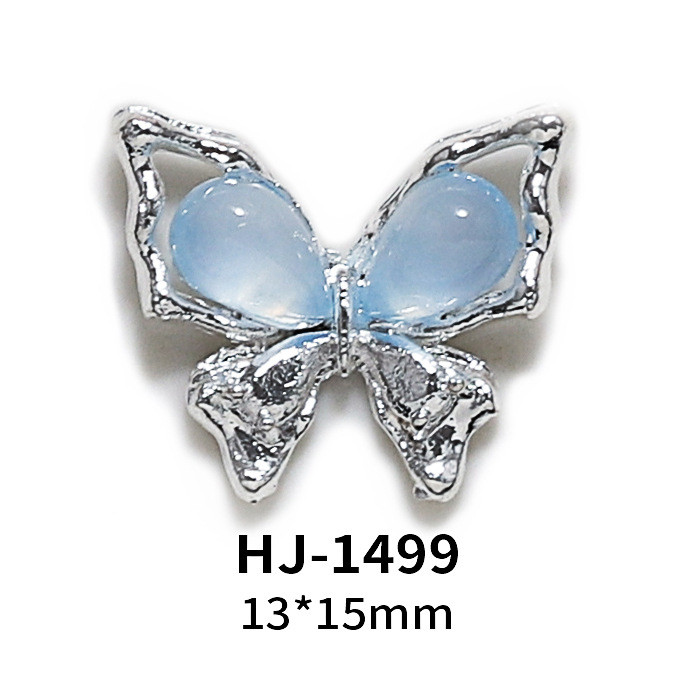 สติ๊กเกอร์ติดเล็บตกแต่งเล็บ Rhinestone ผีเสื้อเพชรแมว Eye Alloy 10 ชิ้น/20 ชิ้น KOUDAN - รูปที่ 7