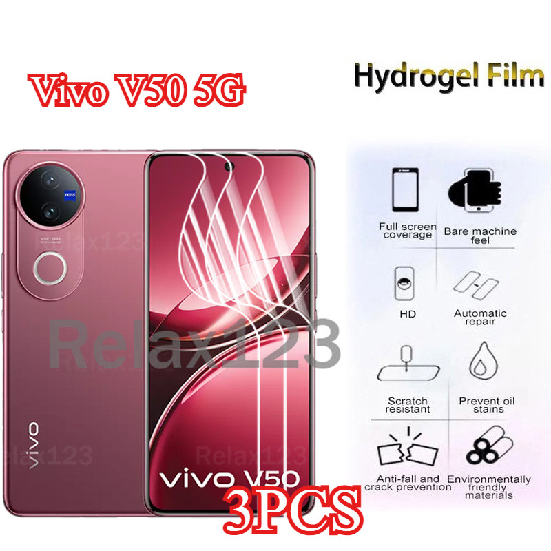 Vivo V50 5G 3PCSสําหรับVivo V60 V60Pro V 60 Pro 5G VivoV50 Vivo V 50 5G 2025 Soft Hydrogelฟิล์มป้องก